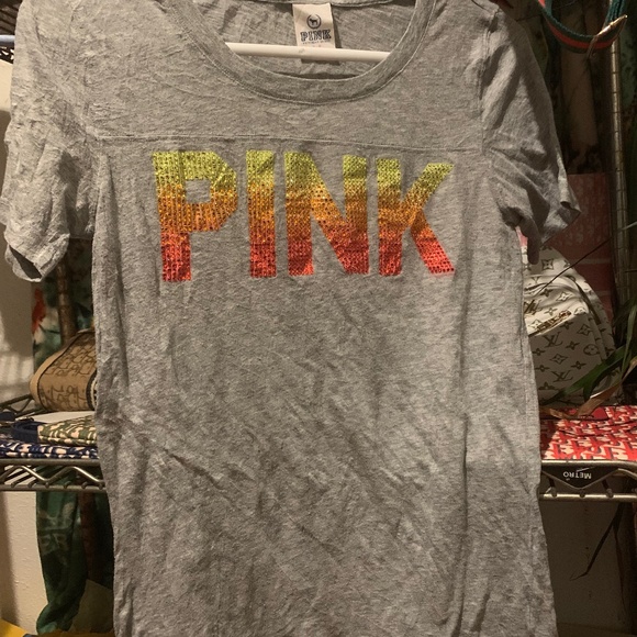 Vs PINK OMBRÉ Bling Tee - Picture 1 of 2